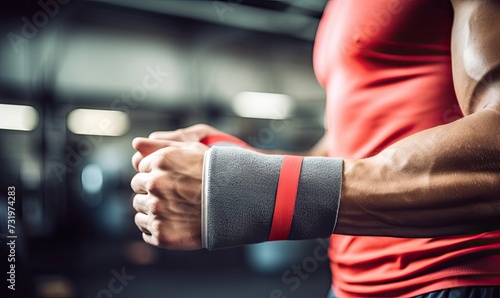 Close-Up of Mans Arm With Wristband © uhdenis