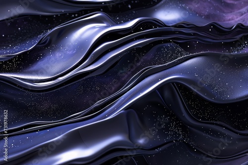 3D flow stream metal dark purple background