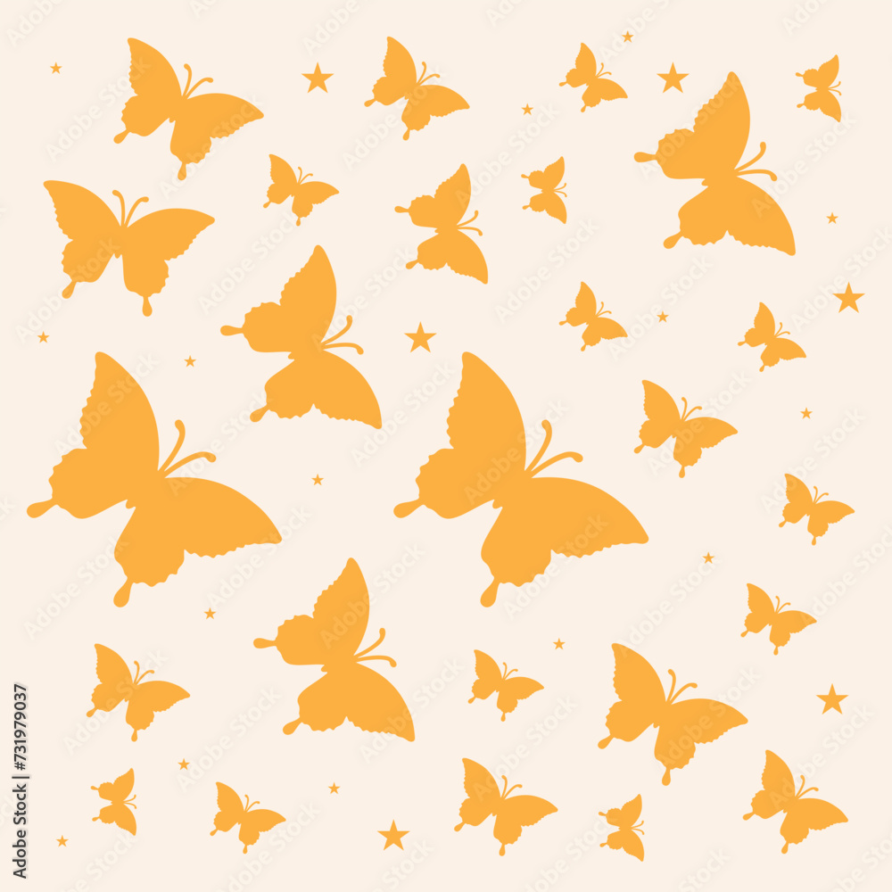 butterfly multi-colored on white background. Butterfly seamless vintage background butterfly multi-colored on white background. Butterfly seamless vintage background