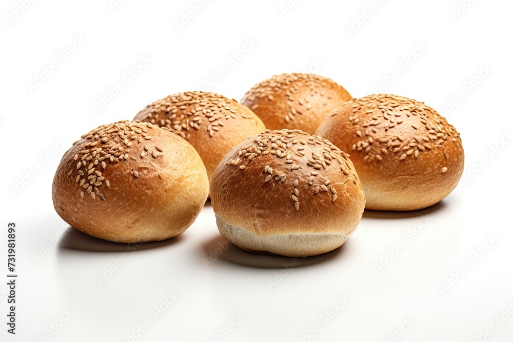 Bun bread close up