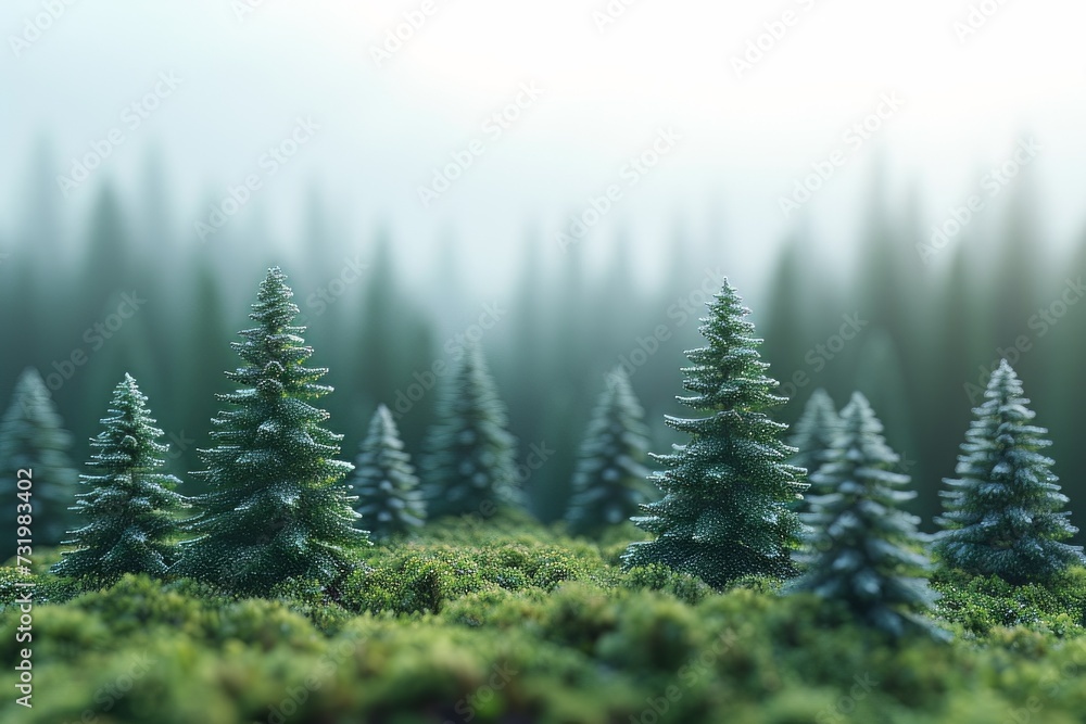 Pine forest Miniature