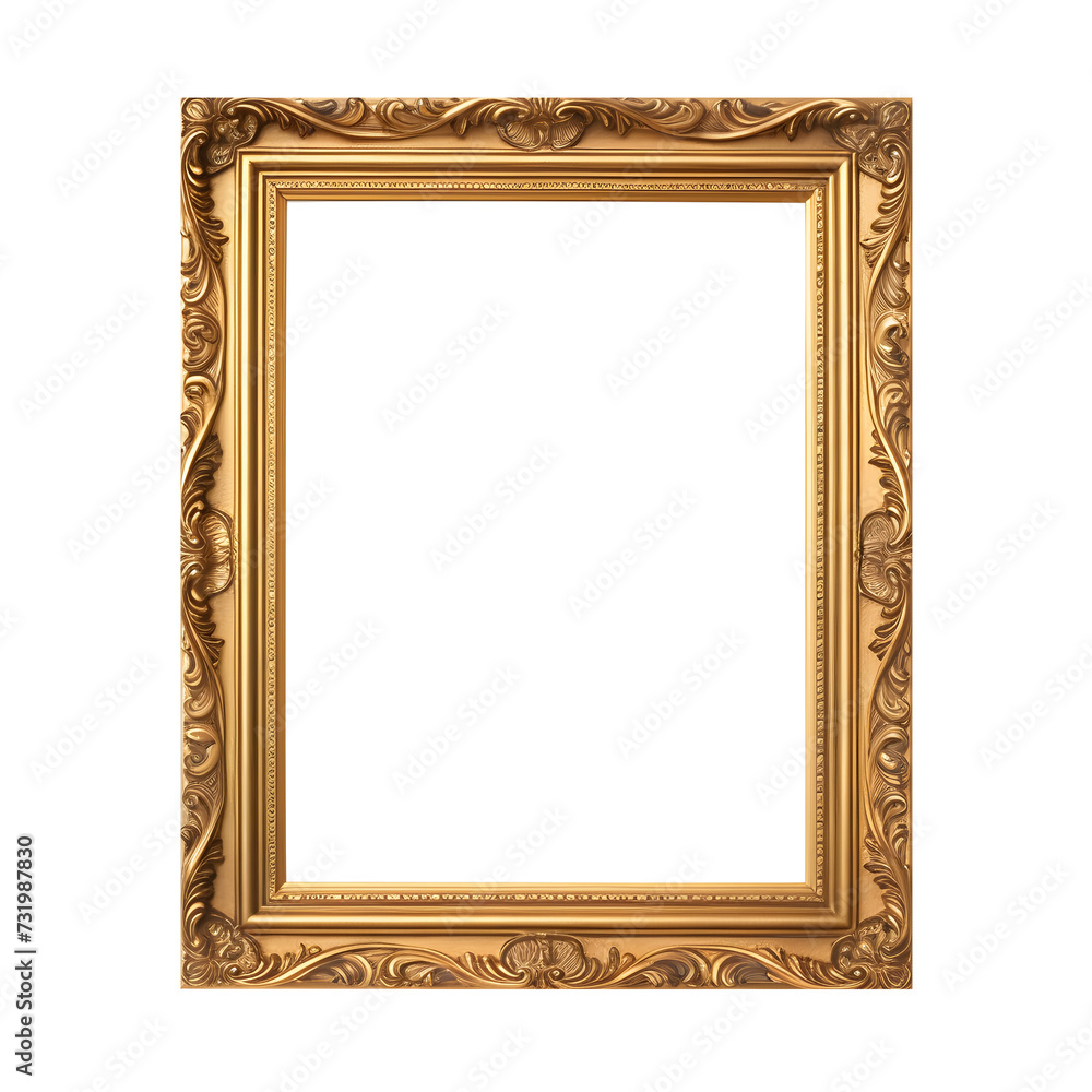 Photo of blank frame for picture or image with vintage border without background. Template for mockup Photo of blank frame for picture or image with vintage border without background. Template for mockup