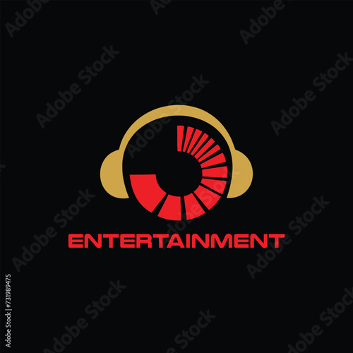 film entertainment logo design vector