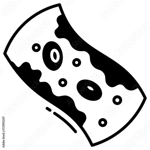 Cholesterol glyph and line vector illustration