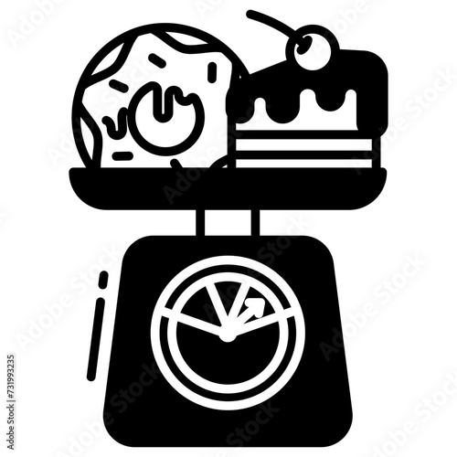 high cholesterol glyph and line vector illustration
