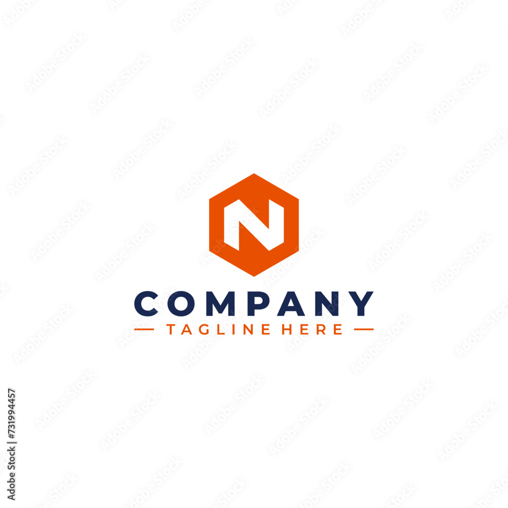 initial letter N logo design initial letter N logo design