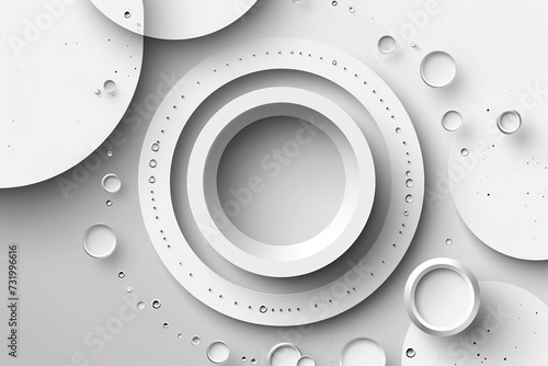 Abstract background with gray circle. White and grey abstract modern transparency circle presentation background. Vector circles template vector design. Object web design. Round shape. Minimal poster