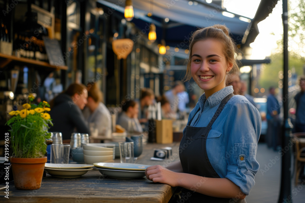 Blue Shirt Charm: Portrait of a Restaurant Owner Blue Shirt Charm: Portrait of a Restaurant Owner