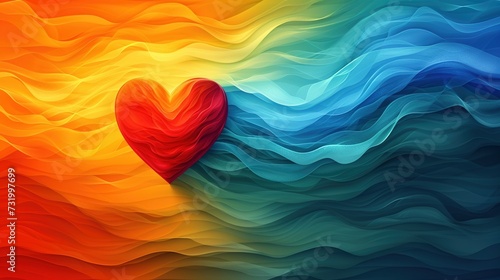 A heart and the lgtbi flag