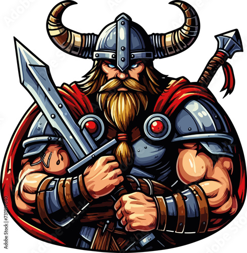 viking warrior with sword