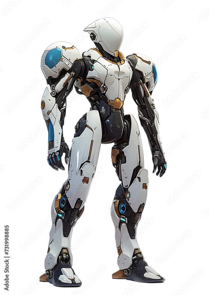 robot cyborg soldier, anime mecha battle suit