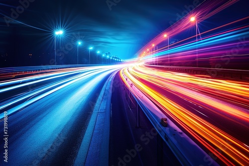 abstract speed motion on the road high speed background.