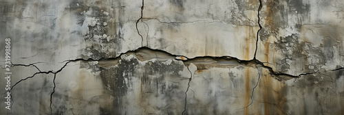 cracked concrete wall in ultrawide background