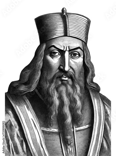 Saladin, Salah ad-Din Yusuf ibn Ayyub, generative AI photo