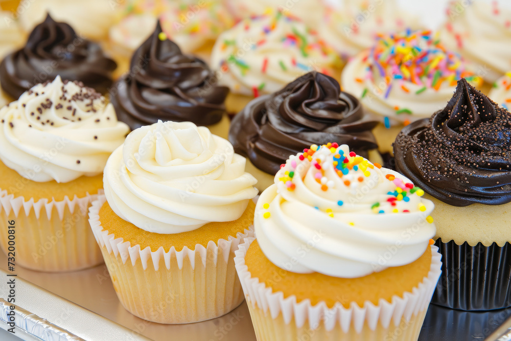 Frosting Fantasia: Whimsical Cupcakes with Sprinkles Frosting Fantasia: Whimsical Cupcakes with Sprinkles