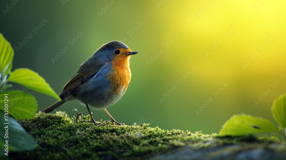 robin on a branch