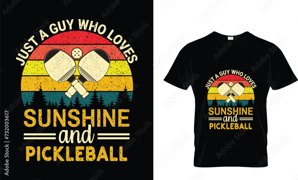 Just a guy who loves sunshine and pickleball Funny Pickleball vector t-shirt design, Funny Vintage Pickleball t shirt Design,Pickleball Lover T shirt Just a guy who loves sunshine and pickleball Funny Pickleball vector t-shirt design, Funny Vintage Pickleball t shirt Design,Pickleball Lover T shirt