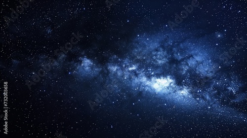 Night sky filled with stars. Mysterious background. Concept of astronomy  cosmos  space exploration  stargazing.