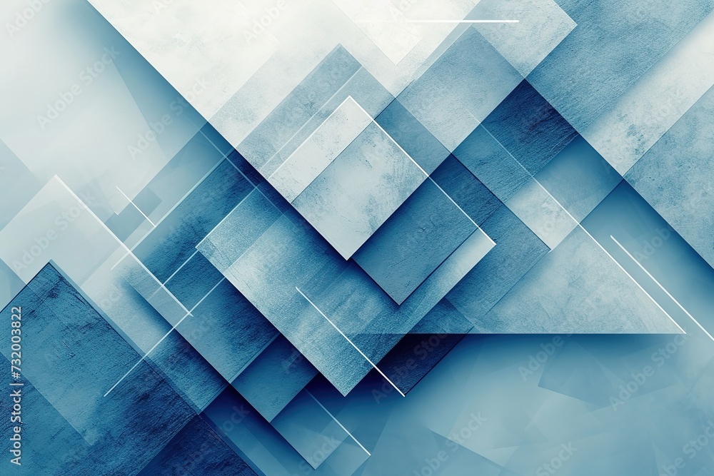 modern abstract blue background design with layers of textured white ...