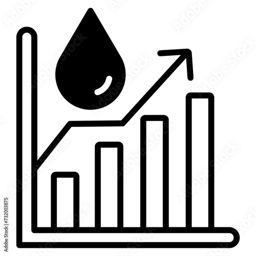 Price glyph and line vector illustration