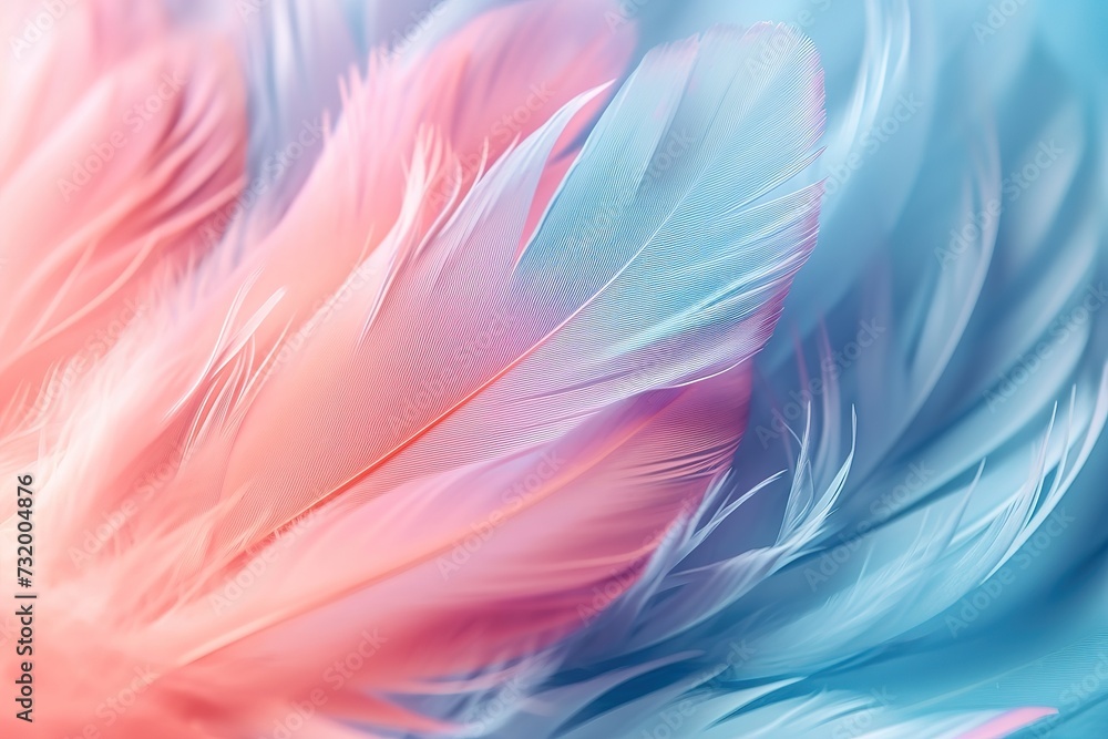 pastel colour feather abstract background