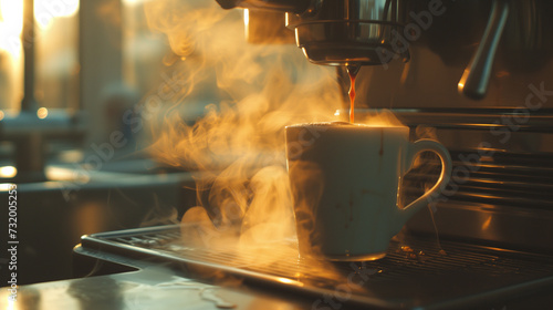 pouring coffee into a cup