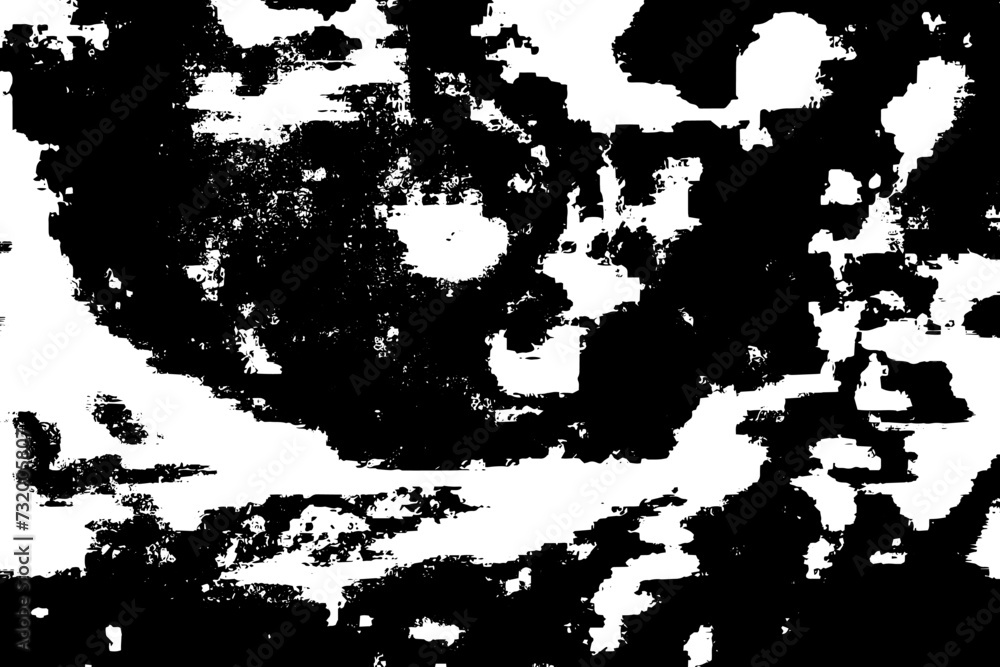 Fototapeta premium Rustic grunge vector texture with grain and stains. Abstract noise background. Weathered surface. Dirty and damaged. Detailed rough backdrop. Vector graphic illustration with transparent white. EPS10.