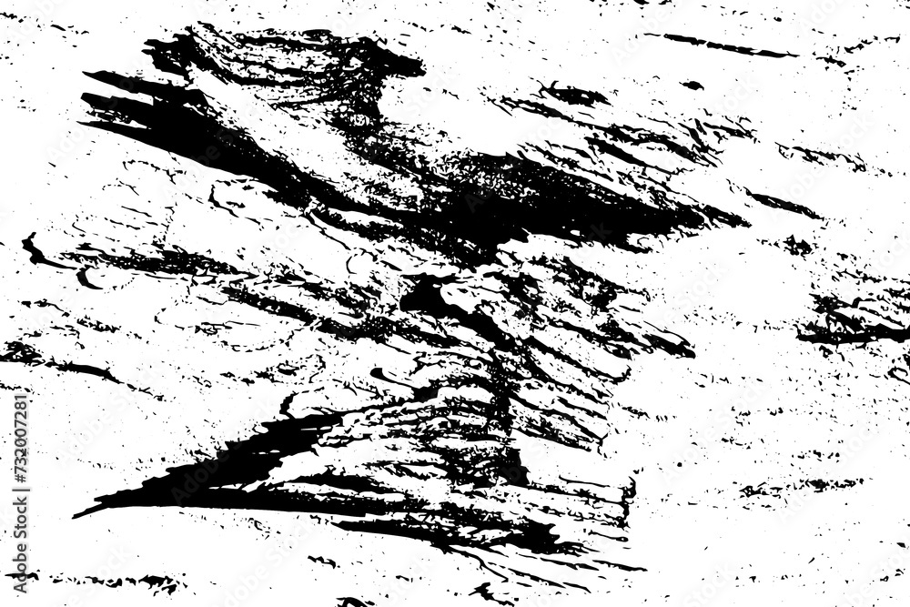 Obraz premium Rustic grunge texture with grain and stains. Abstract noise background. PNG graphic illustration with transparent background.