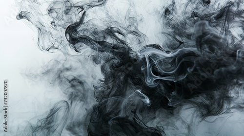 Tangled Abstract Shot: Smoke Black Smoke Shot