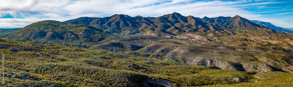 Panoramic view of San Jacinto mountain from Pinyon Pines