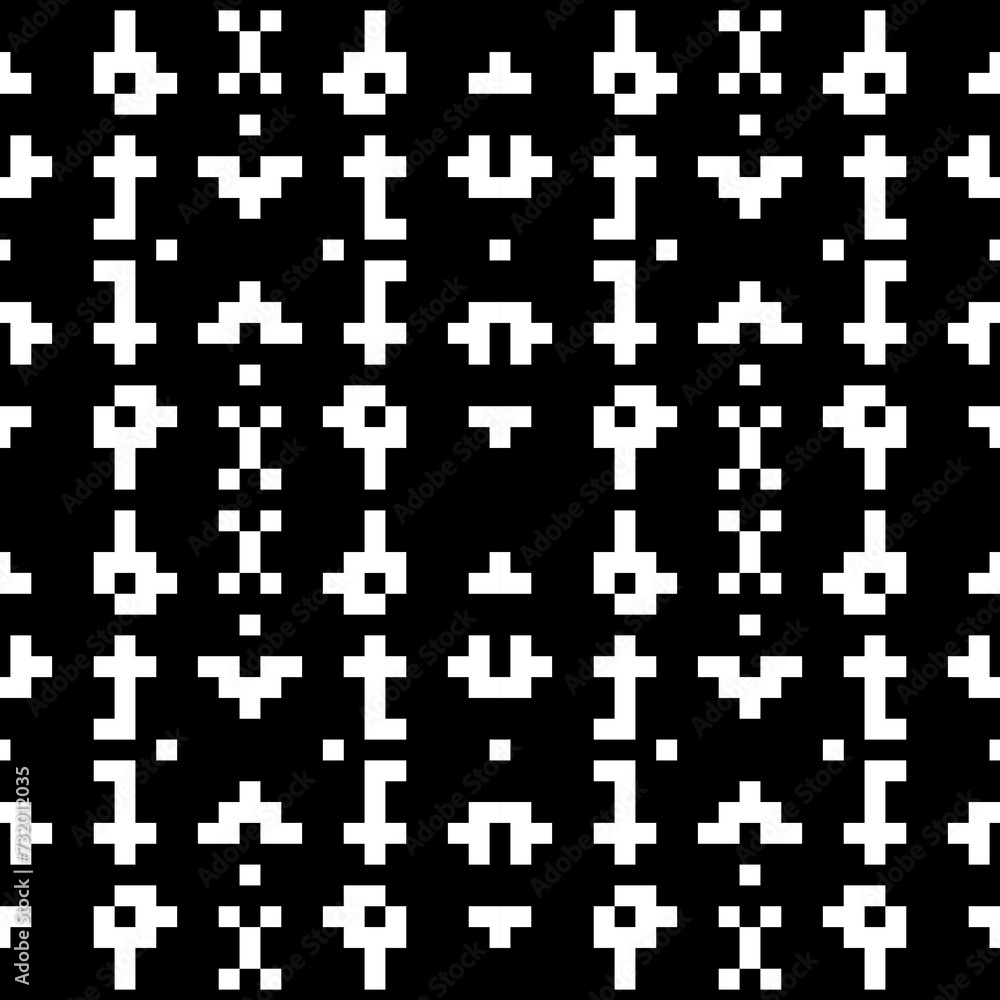 Seamless pattern. Tribe motif. Simple shapes ornament. Ethnic background. Tribal wallpaper. Figures, squares, rectangles. Ancient backdrop. Digital paper, web design, textile print, abstract. Vector Seamless pattern. Tribe motif. Simple shapes ornament. Ethnic background. Tribal wallpaper. Figures, squares, rectangles. Ancient backdrop. Digital paper, web design, textile print, abstract. Vector
