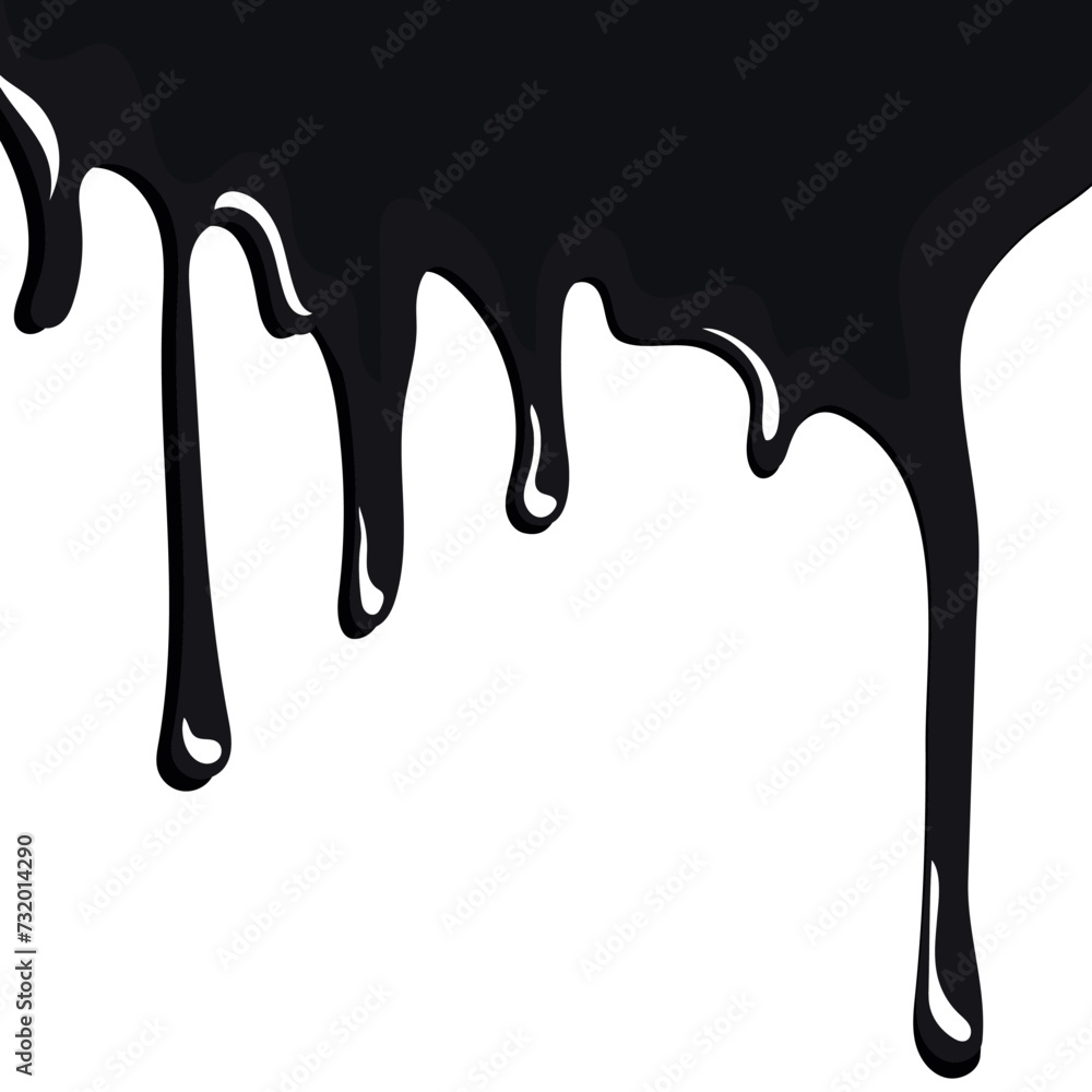 simple, colored, black and white poster with black streams, spots that smoothly flow like drops on the canvas, vector simple, colored, black and white poster with black streams, spots that smoothly flow like drops on the canvas, vector