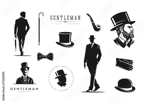 Contrasting black illustrations.