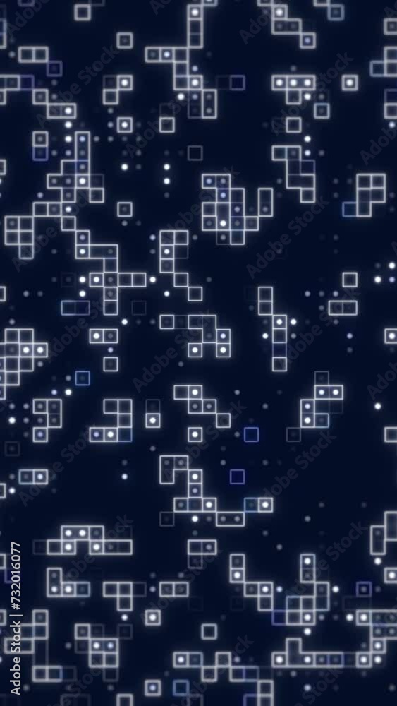 Abstract data and technology background. Digital animated dot and cube. Random changing colors and flickering dots. Abstract white color digital technology background Abstract data and technology background. Digital animated dot and cube. Random changing colors and flickering dots. Abstract white color digital technology background