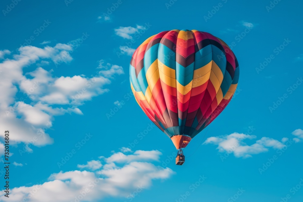 Vibrant hot air balloon Vibrant hot air balloon