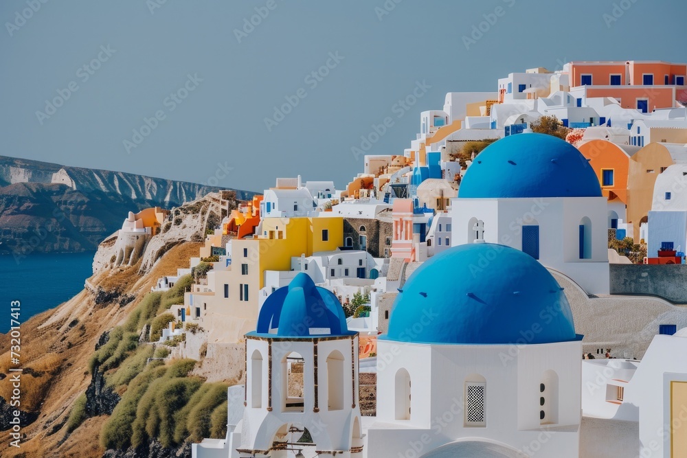 Naklejka premium Oia, a quintessential Greek village