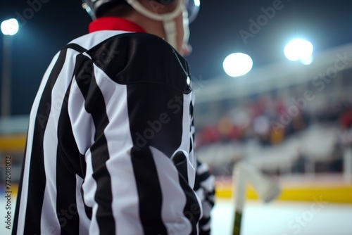 A hockey referee photo