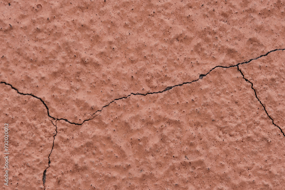 Obraz premium Cracked plaster wall. Construction and renovation.