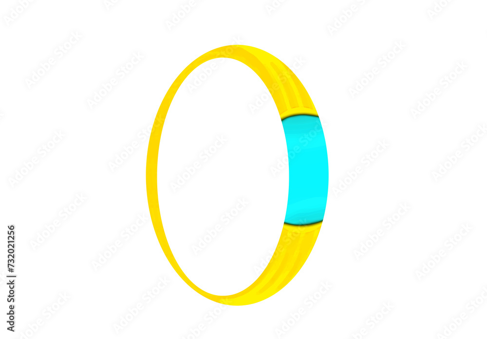 Entrance gate - engagement ring on isolated transparent background Entrance gate - engagement ring on isolated transparent background