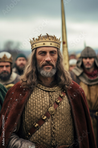 Duke of Normandy Richard the Lionheart (Löwenherz) becoming Medieval king Richard I