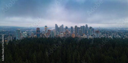 City Buildings in Metrotown, Burnaby, Vancouver, BC, Canada. © edb3_16