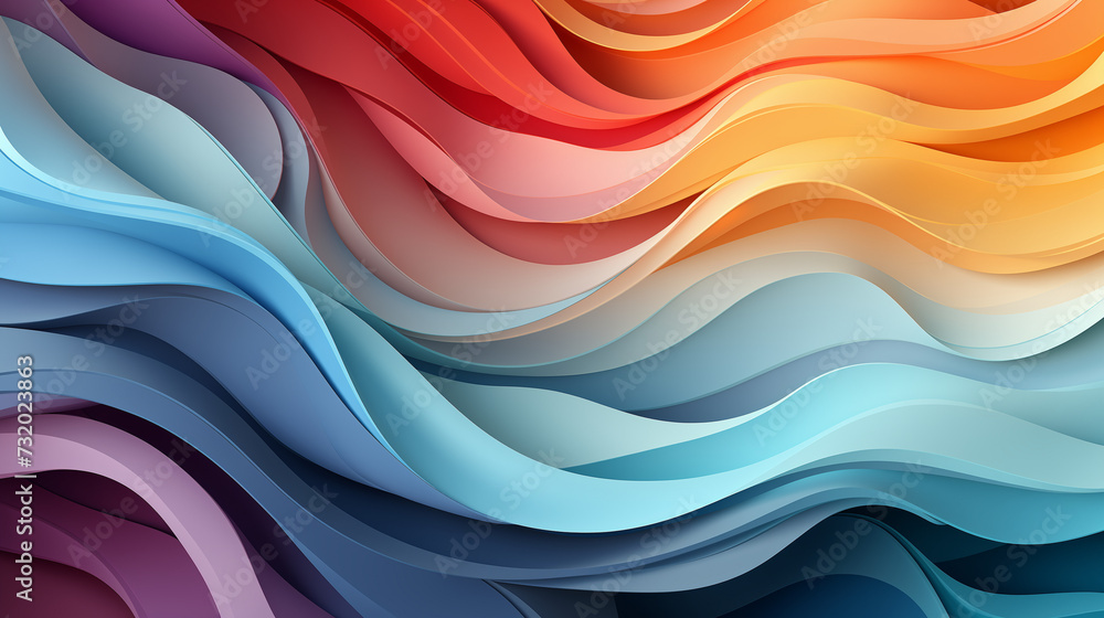 Abstract Colorful Wave Background Abstract Colorful Wave Background