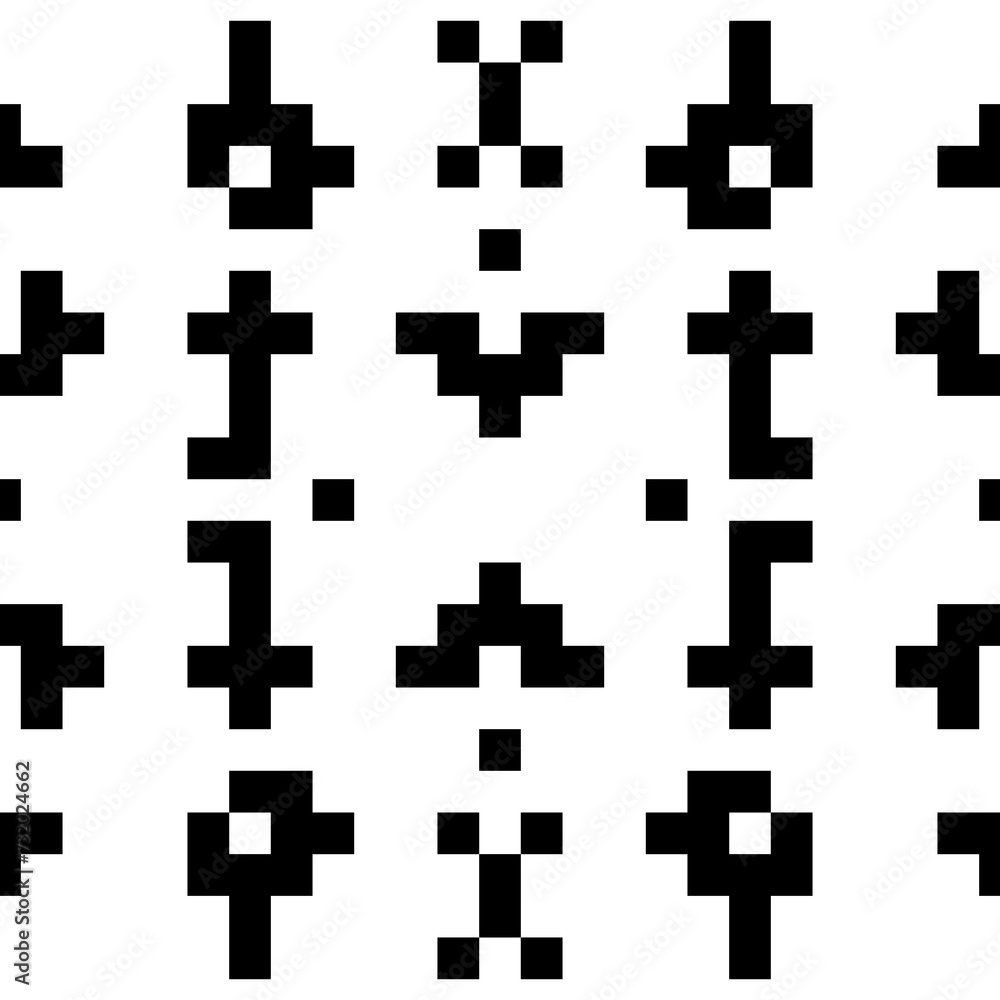 Seamless pattern. Tribe motif. Ethnic embroidery background. Tribal wallpaper. Figures, squares, rectangles image. Ancient backdrop. Shapes ornament. Digital paper, web design, textile print. Vector. Seamless pattern. Tribe motif. Ethnic embroidery background. Tribal wallpaper. Figures, squares, rectangles image. Ancient backdrop. Shapes ornament. Digital paper, web design, textile print. Vector.
