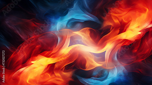Abstract flames of color flickering 