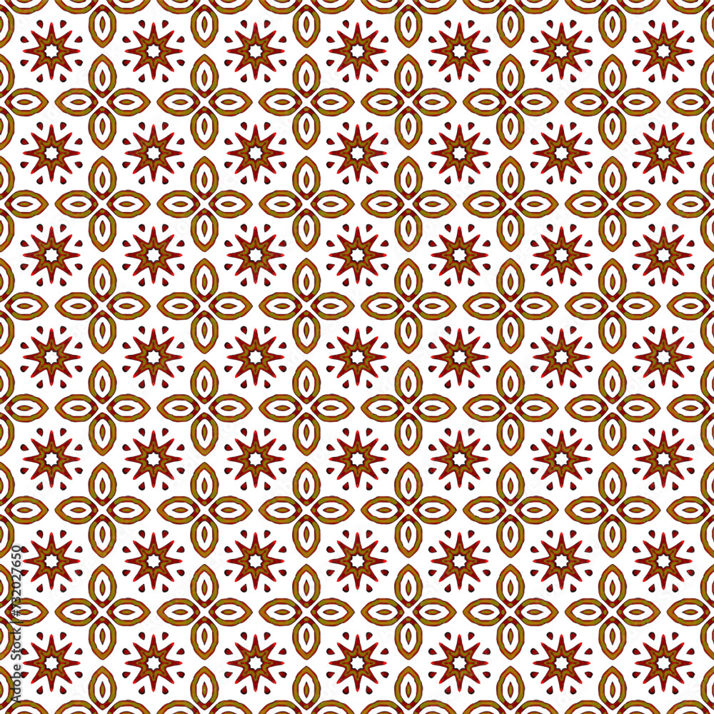 Seamless pattern of brightly colored abstract design elements Seamless pattern of brightly colored abstract design elements