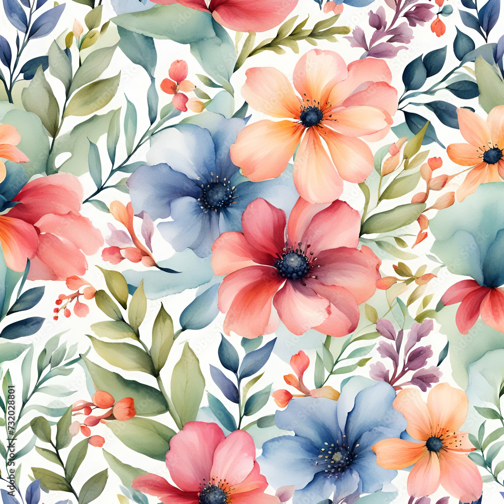 seamless pattern with flowers seamless pattern with flowers