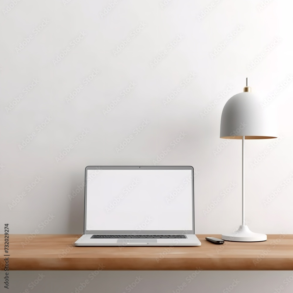 Laptop Mockup with White Blank Screen on White Background
Laptop Mockup with White Blank Screen on White Background