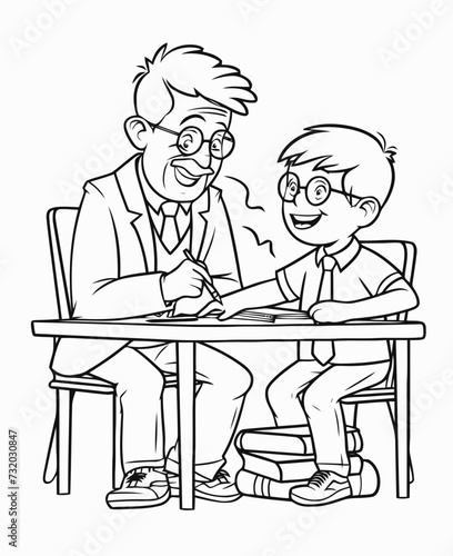 Illustration of a teacher