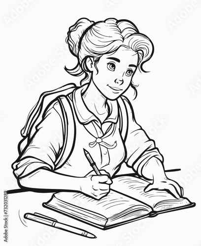 Illustration of a teacher