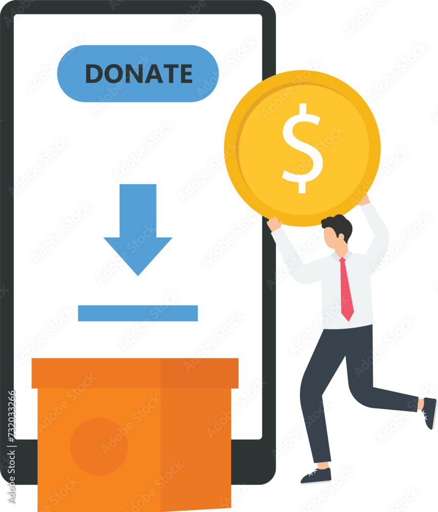 Businessman putting coins in donation box, Charity and donation for poor peoples concept,
Businessman putting coins in donation box, Charity and donation for poor peoples concept,